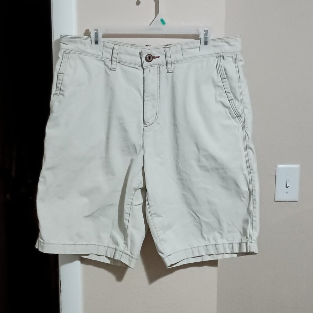 Tommy Bahama Jeans Shorts Mens Size 34 Inseam 10" Gray Thick Stitch RN86549